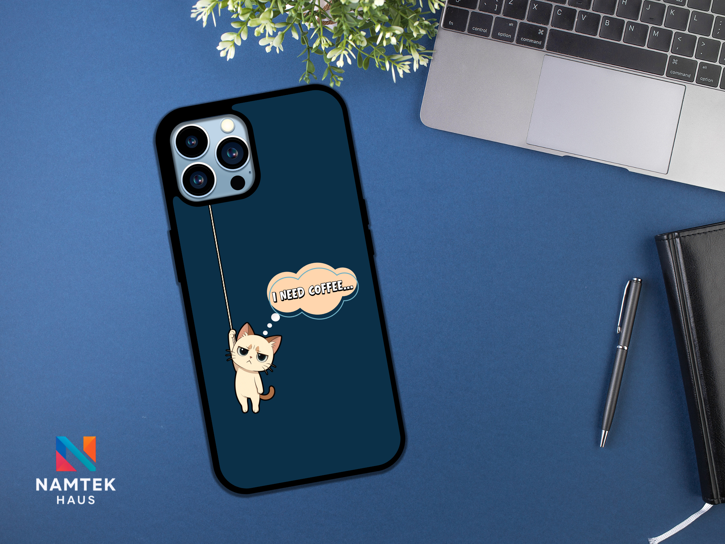 Grumpy Cat "I Need Coffee" Phone Case