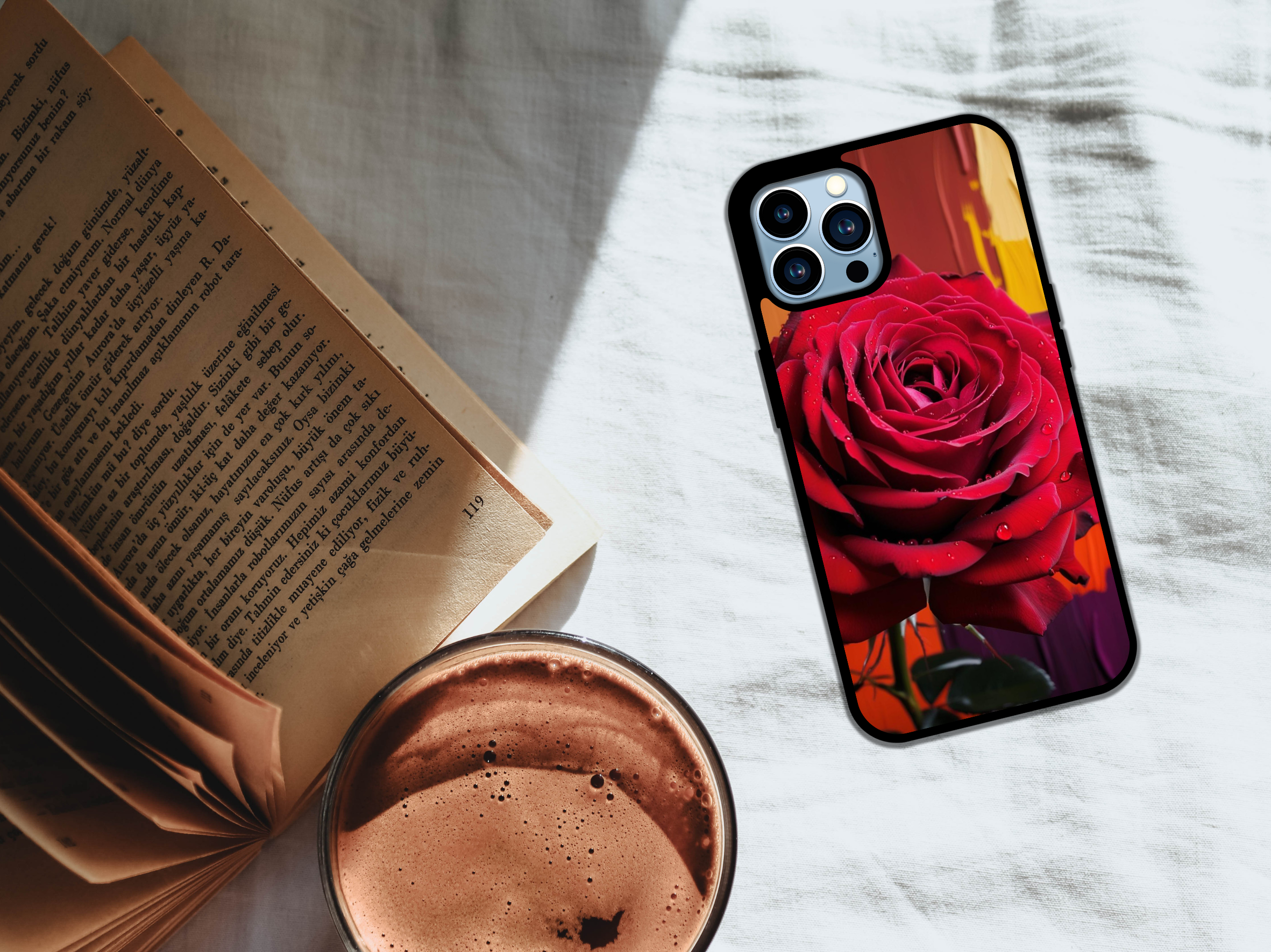 "Crimson Bloom" Elegance Phone Case