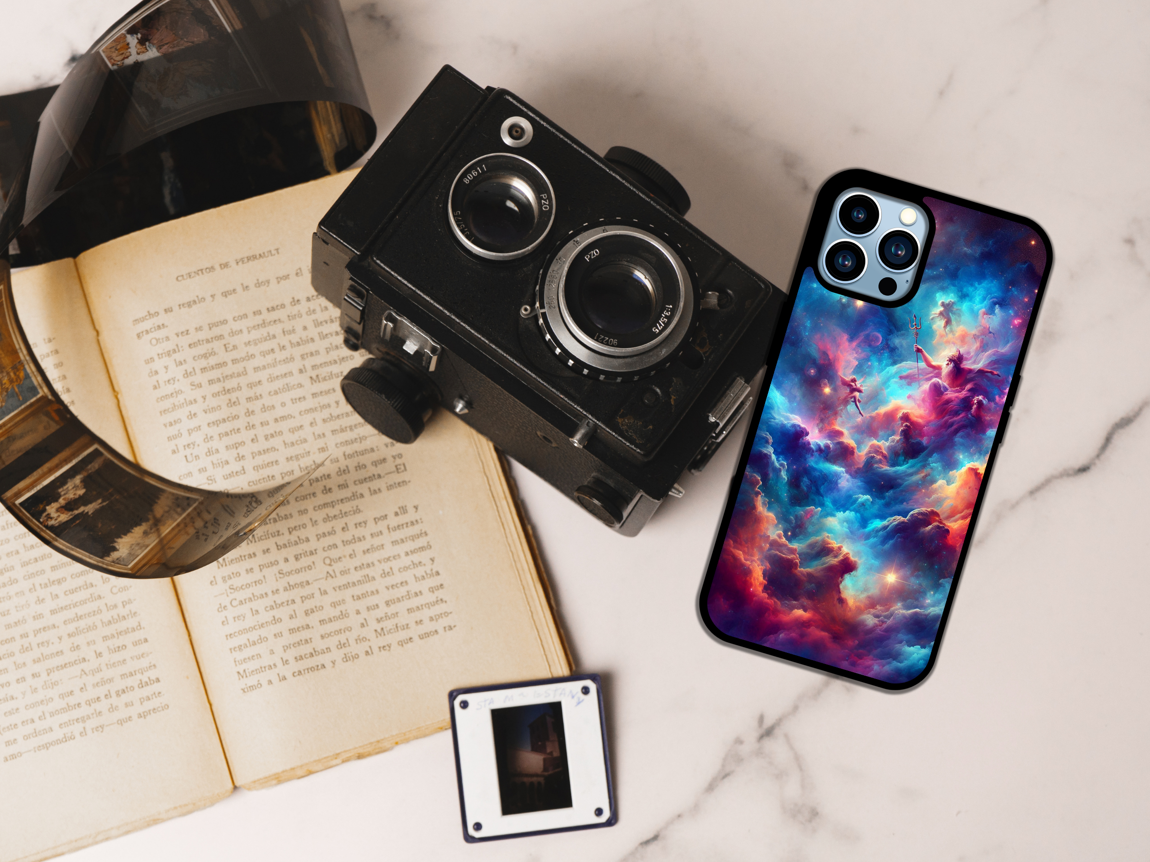 🌌✨ Galactic Odyssey – Mythic Universe Phone Case 🚀🔱