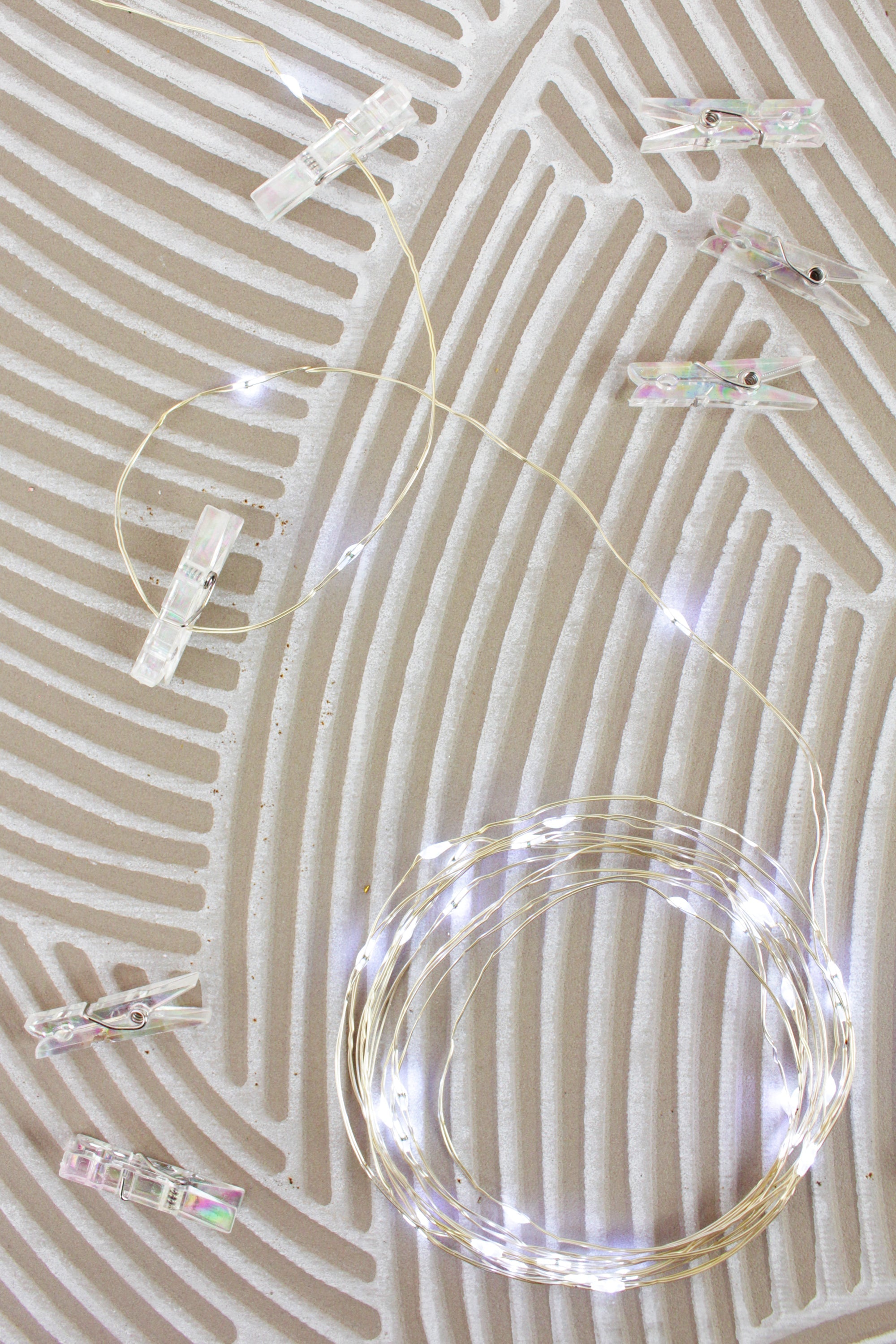 36 LED Iridescent Photo Clip String Light- Battery Operated