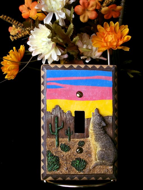 IWGAC Light Switch Cover - Southwestern Design, Resin Material, Single Switch