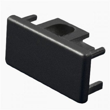 Jesco Lighting HECBK End Cap Accessory for H 3-Wire Single Circuit Track, Black Finish