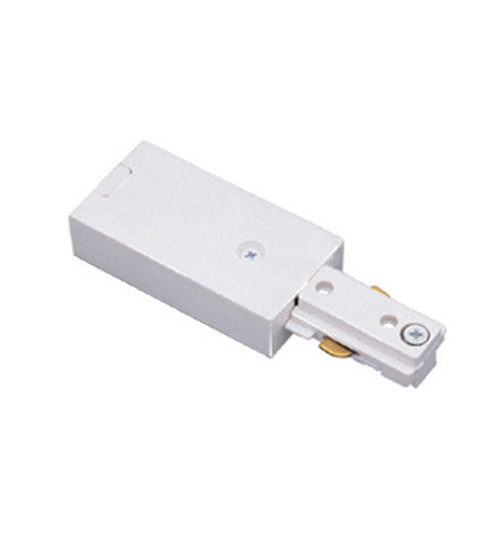 Jesco Lighting HLESC Live End System Track, 3-Wire Single Circuit, Satin Chrome Finish