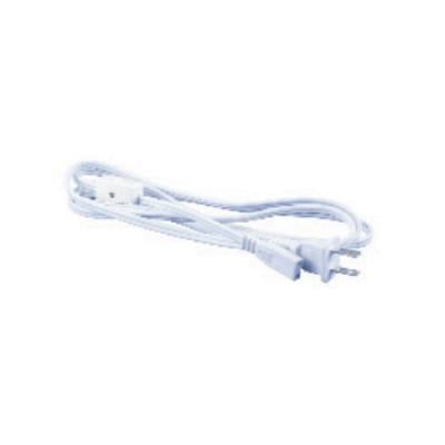 Jesco Lighting SP-PCSW 72in 2-Wire Power Cord with Switch, White Finish