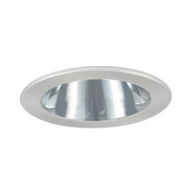 Jesco Lighting TM202CHCH Recessed Light, 2-Inch Aperture, Open Reflector, Aluminum, 5in Diameter, Chrome Finish