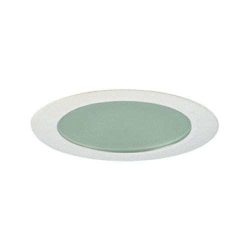 Jesco Lighting TM309WH Recessed Light, 3-Inch Aperture, Flat Frosted Opal Glass, White Finish, Diameter: 3-5/8in