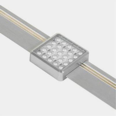 Jesco Lighting SD131CV-45-30-S LED Square Display Light, Silver Finish, Plastic Material