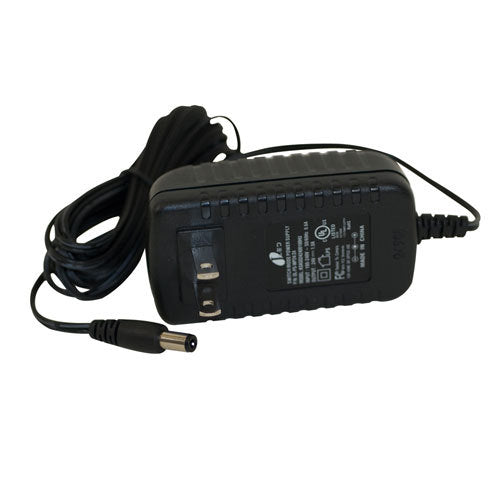 Jesco Lighting 2in 12V 24W DC Wall Plug LED Driver, Black Finish, Model DL-PS-WP24/12, Plastic Material