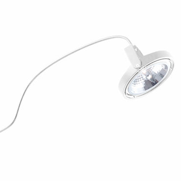 Jesco Lighting Low Voltage Series 153 Steel Arm Light Fixture 18 in. White Model ALCR153-WHWH