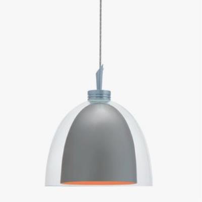 Jesco Lighting One Light Pendant, Chrome Finish, Blue Glass, Model QAP215-GMOR