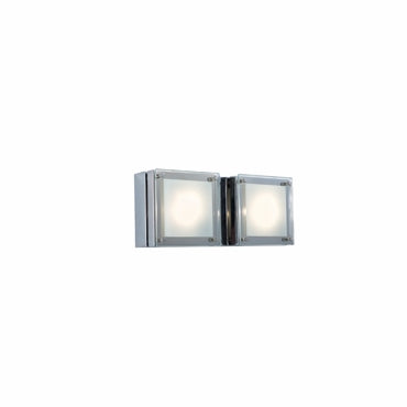 Jesco Lighting WS306H-2CH 2-Light Wall Sconce, Chrome, Metal, 120V, 50W