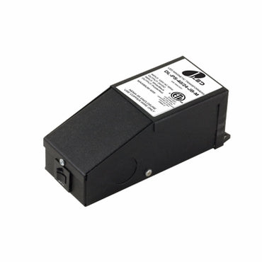 Jesco Lighting 24V 40W DC Dimmable Magnetic Power Supply Junction Box, Black, Model DL-PS-40/24-JB-M, Plastic