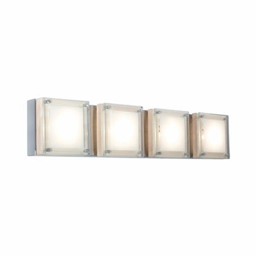 Jesco Lighting Quattro 4-Light Wall Sconce, Birch, Metal, Model WS306H-4BI, Voltage 25V, 120W