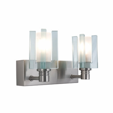 Jesco Lighting WS301-2 Akina Series 2-Light Wall Sconce, Metal, 70 Watt, White