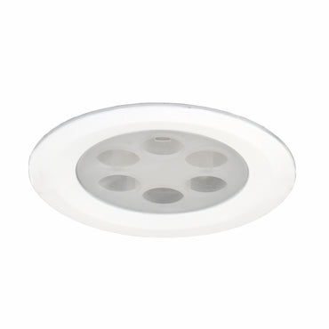 Jesco Lighting Six Light Fixed LED Slim Disk, Aluminum, Silver Finish, Model PK755LED4040S