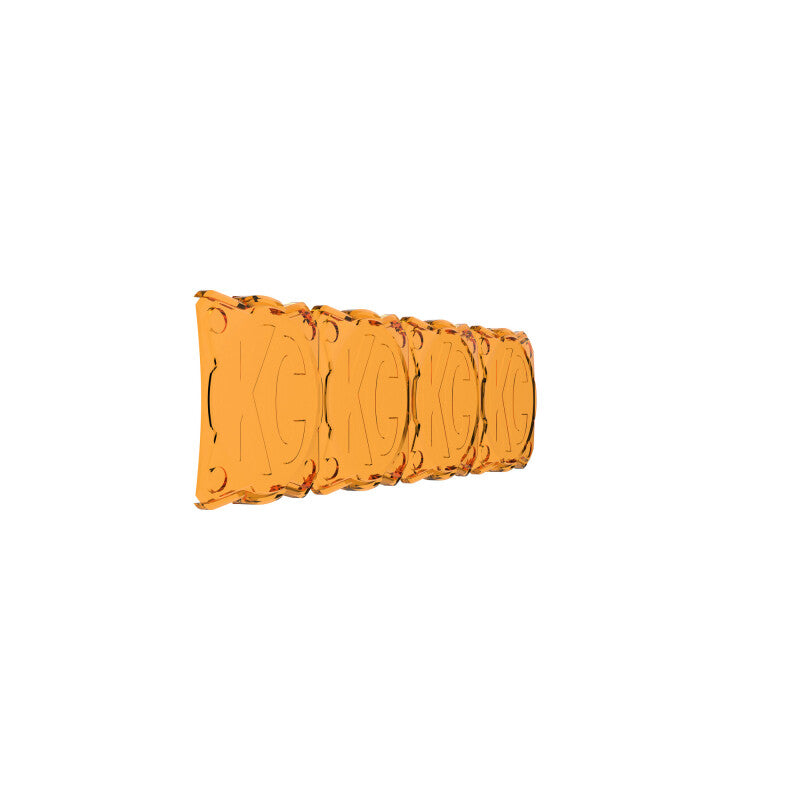 KC HiLiTES FLEX ERA LED Light Bar 10in. Light Shield - Amber (SHIELD ONLY)