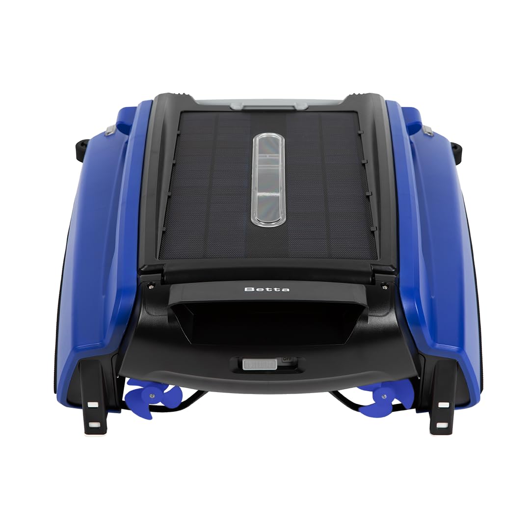 LumenX SE Solar Powered Automatic Robotic Pool Surface Skimmer Cleaner with 24/7 Continuous Cleaning Battery Power and Re-Engineered Twin Salt Chlorine Tolerant Motors
