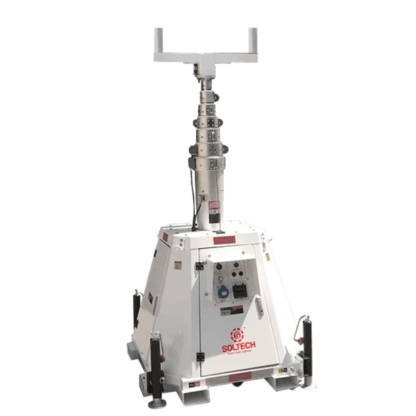 LumenX Twinko - Heavy Duty Mobile Solar Light Tower+2 11000W Fixture