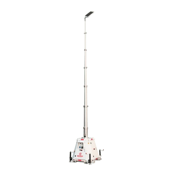 LumenX Twinko - Heavy Duty Mobile Solar Light Tower+2 11000W Fixture