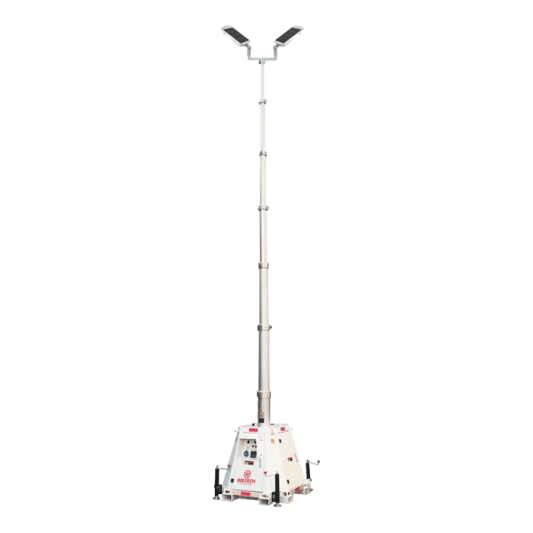 LumenX Twinko - Heavy Duty Mobile Solar Light Tower+2 11000W Fixture