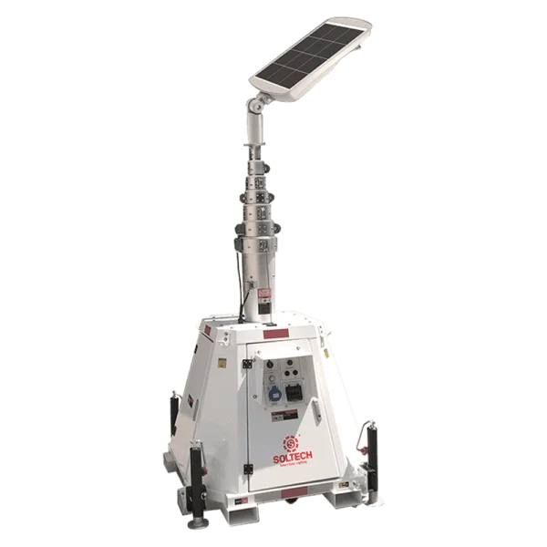 LumenX Twinko - Heavy Duty Mobile Solar Light Tower+2 11000W Fixture