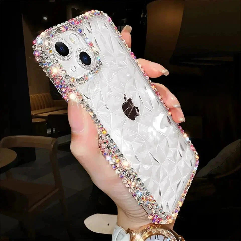 luxury smartphone case For Luxury Glitter Bling Diamond Smartphone Protective Casing Phonecase Shockproof Devices