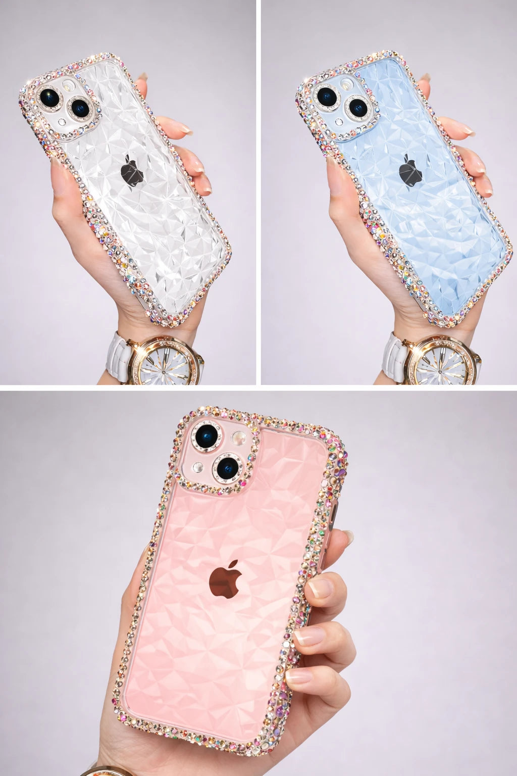 luxury smartphone case For Luxury Glitter Bling Diamond Smartphone Protective Casing Phonecase Shockproof Devices