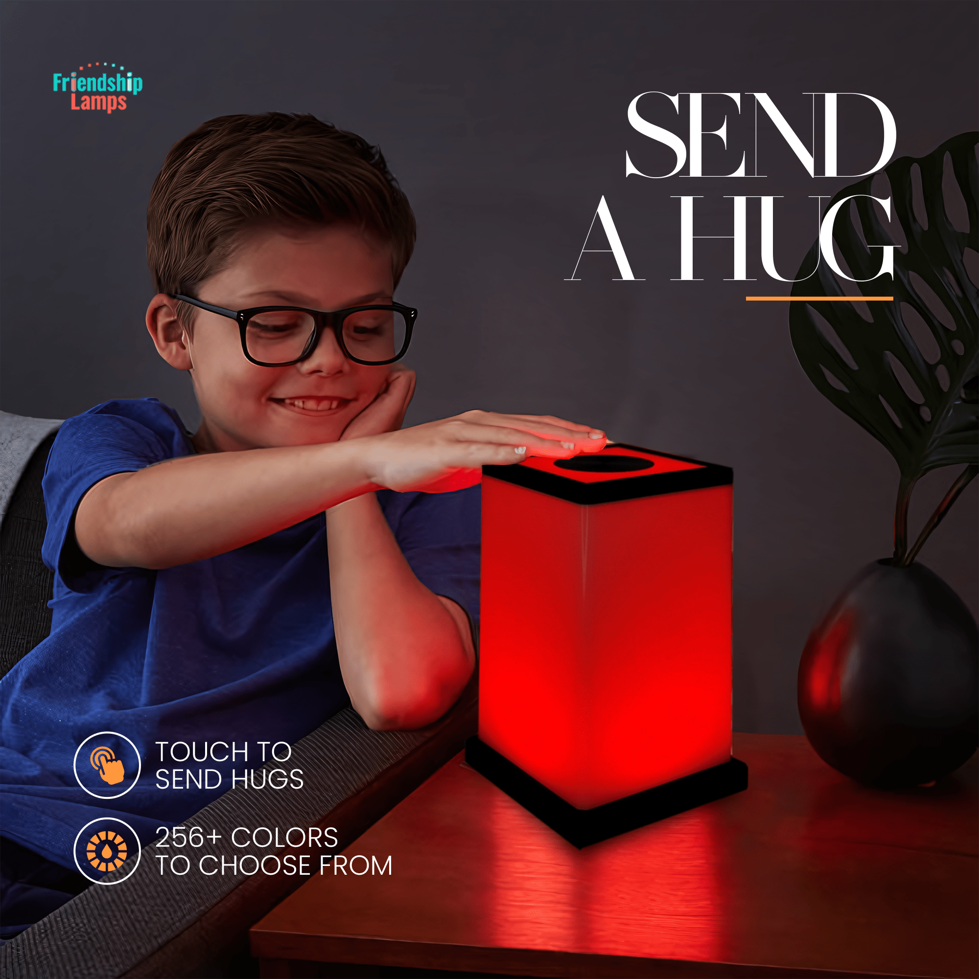 Modern Design Friendship Lamp – Sleek Long-Distance Wi-Fi Touch Lamp | Stay Connected in Style