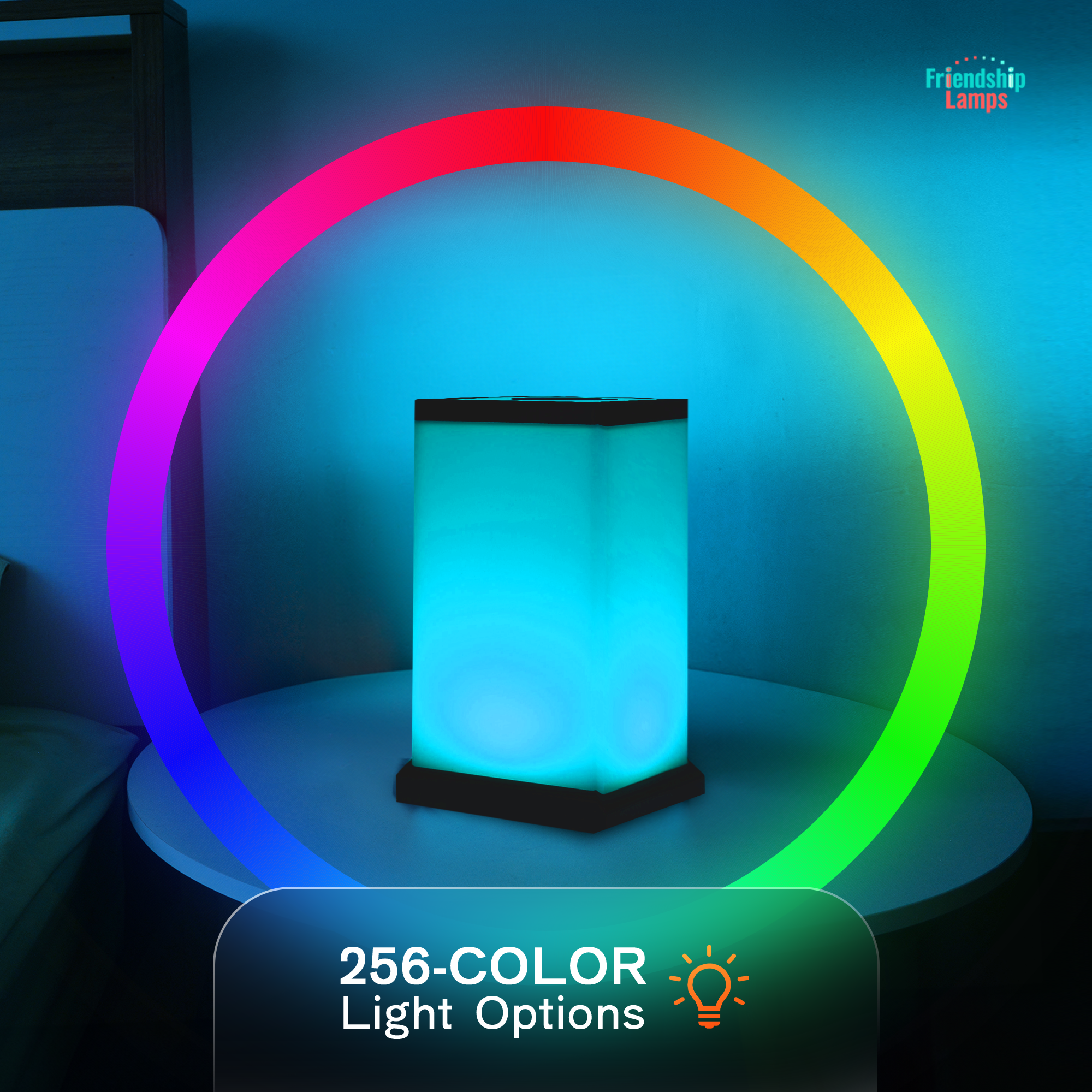 Modern Design Friendship Lamp – Sleek Long-Distance Wi-Fi Touch Lamp | Stay Connected in Style