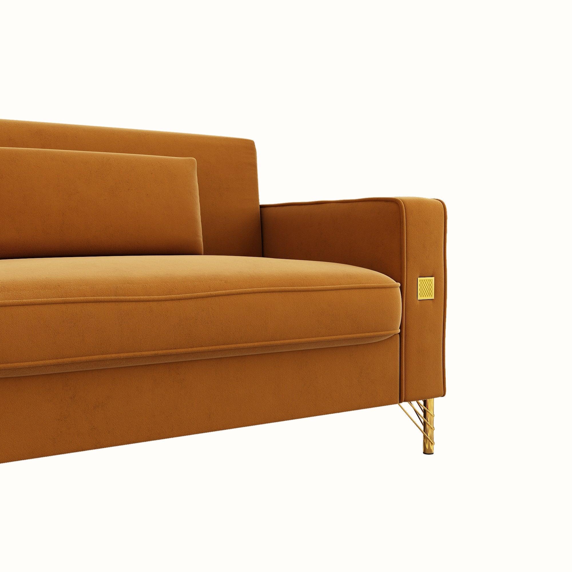 Modern Loveseat Sofa with Pillows