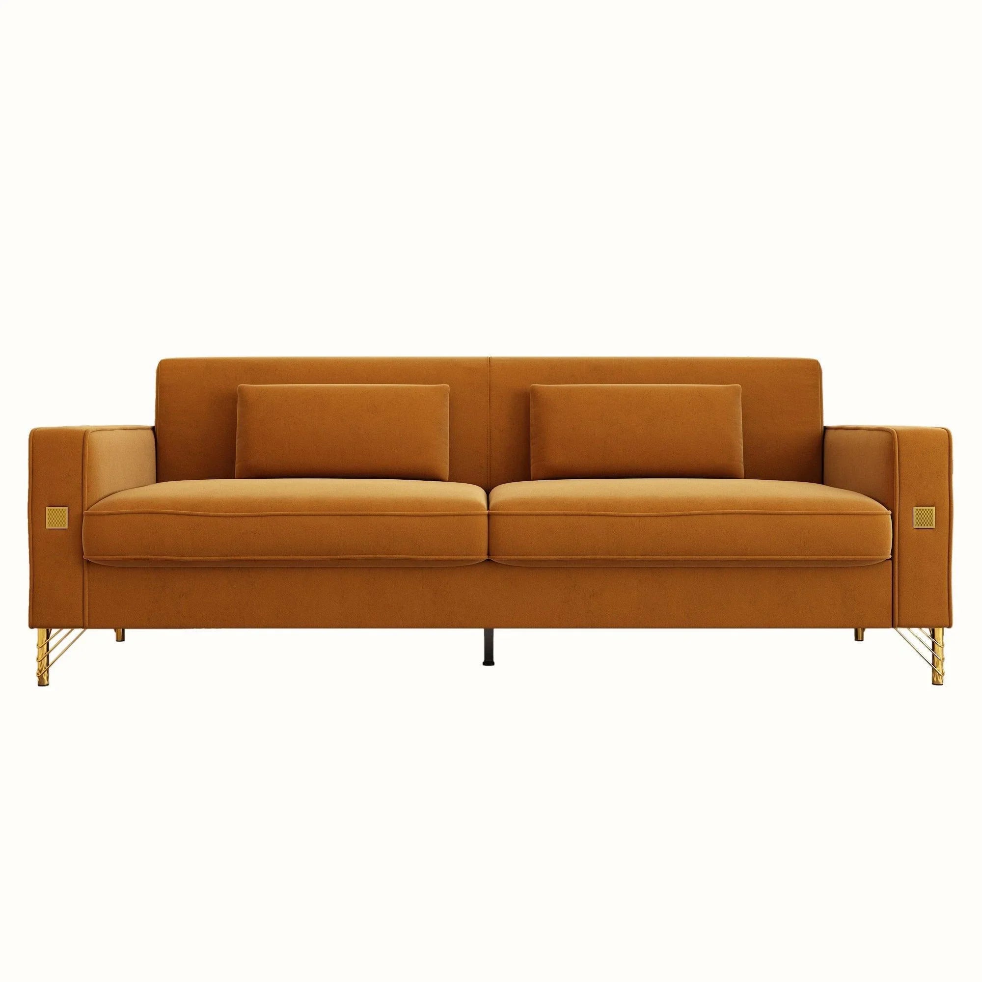 Modern Loveseat Sofa with Pillows