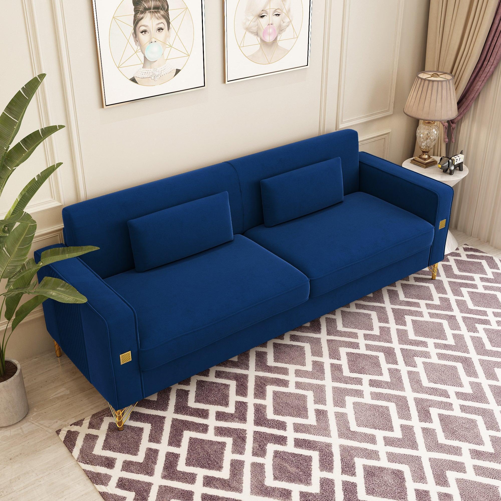 Modern Loveseat Sofa with Pillows