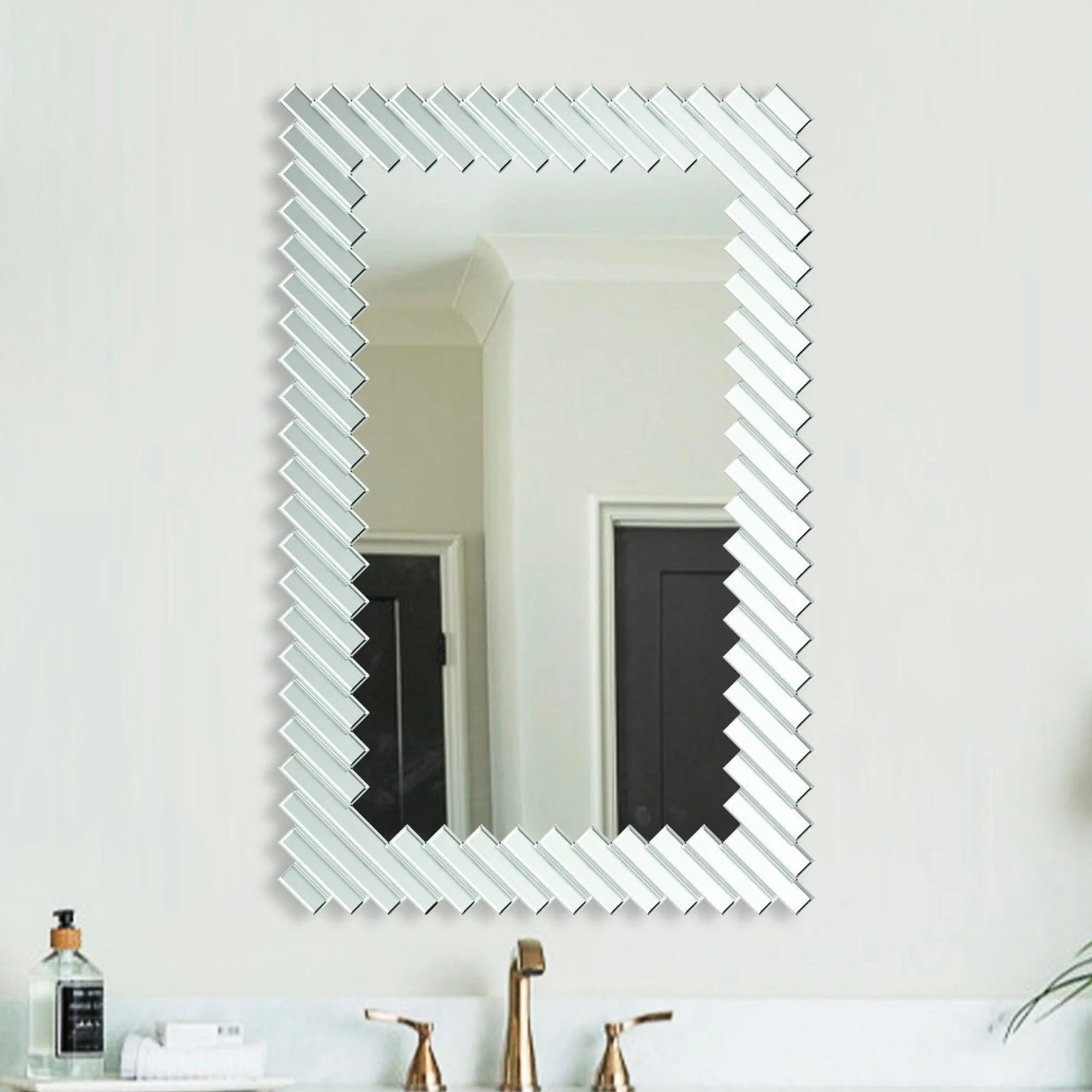 Modern Rectangle Framed Decorative Mirror