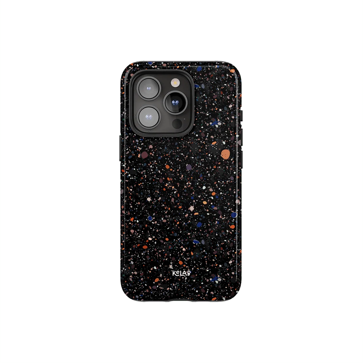Obsidian Mist | Black Paint Splatter Phone Case