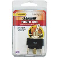 Jandorf DPDT Toggle Switch, On/Off/On, 6 Terminal, Metal, Model 61137