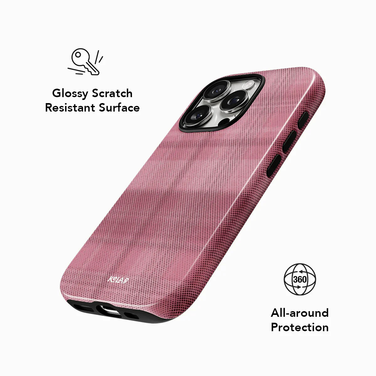 Rosé | Pink Flannel Minimalist Phone Case