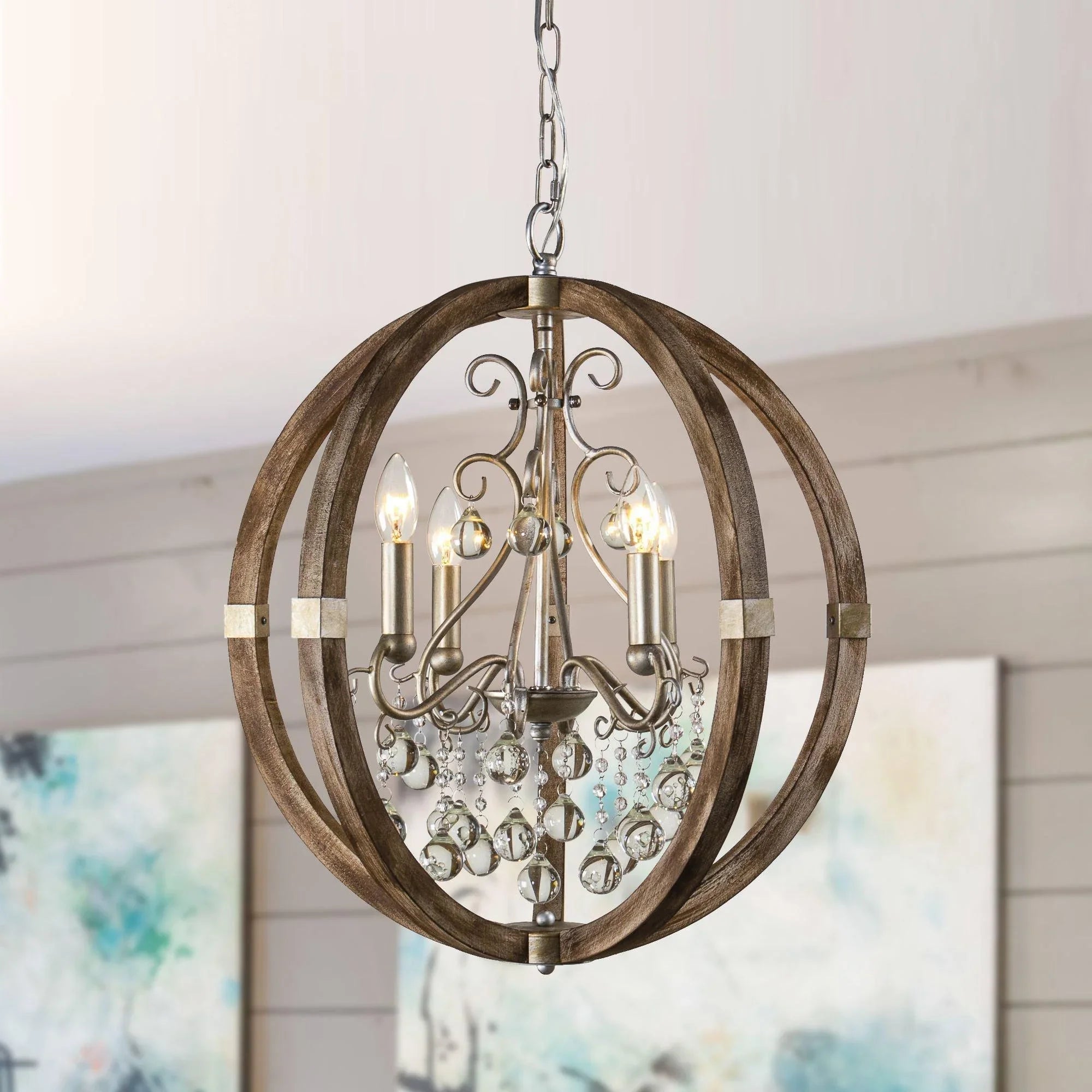 Retha Brown 4-Light Caged Island Pendant Lights