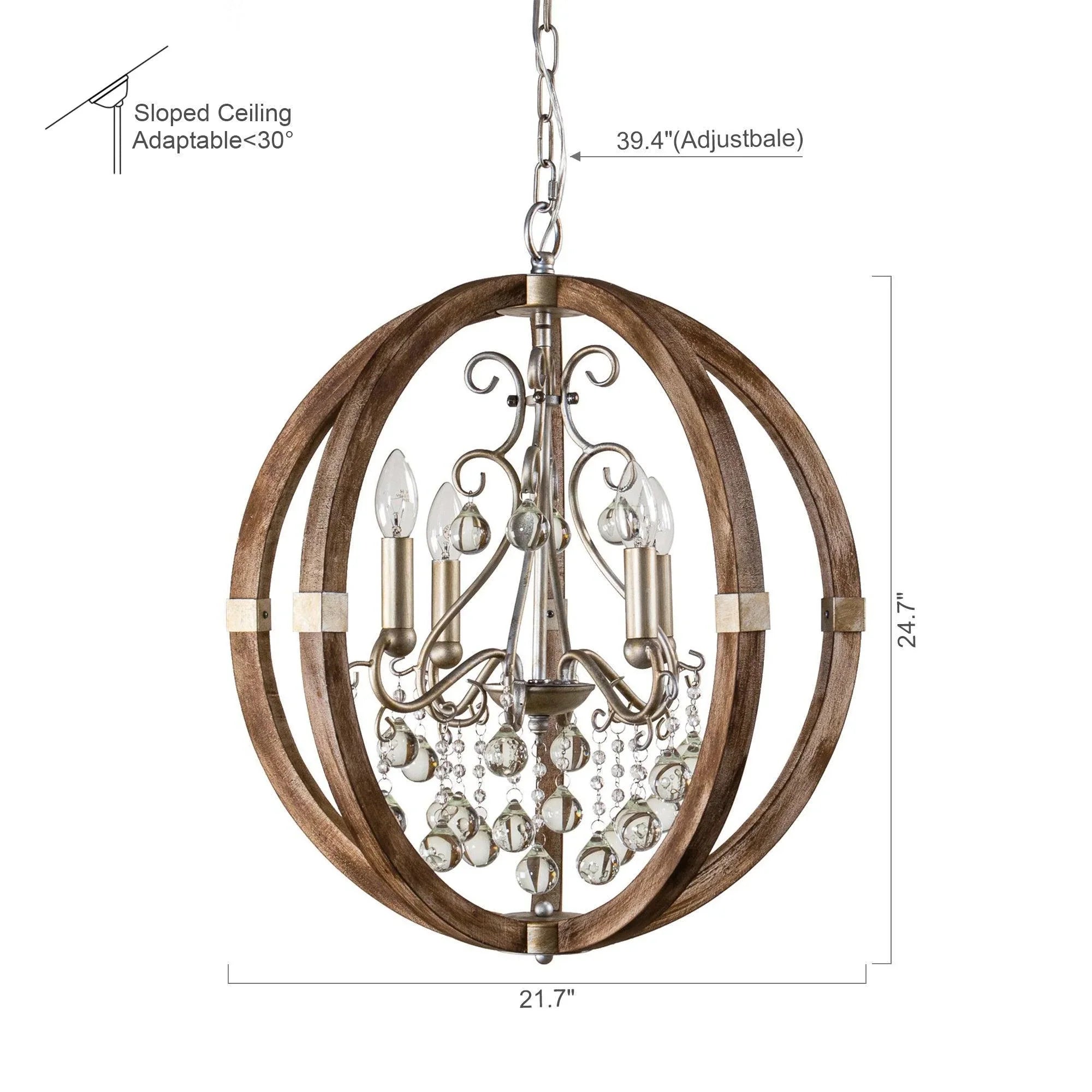 Retha Brown 4-Light Caged Island Pendant Lights