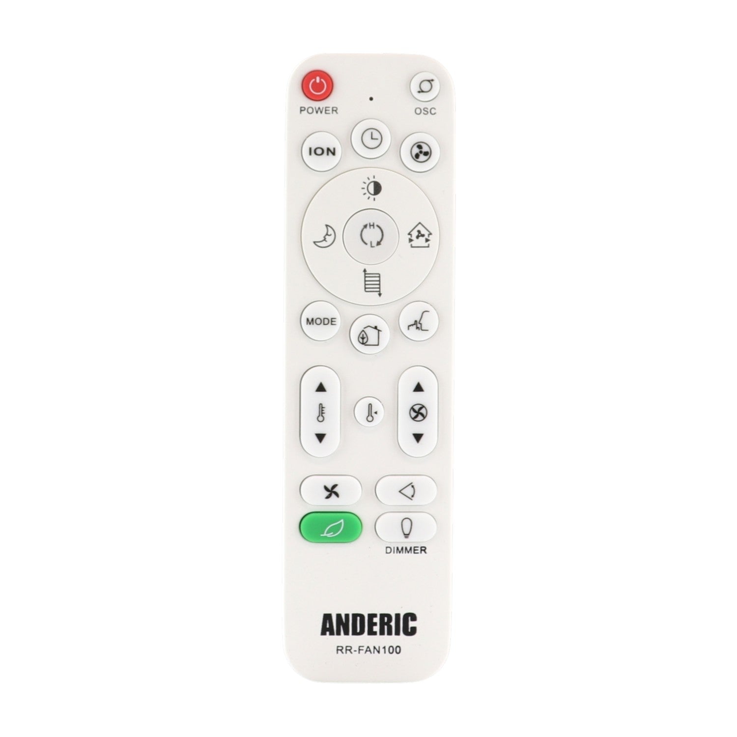 Anderic RRFAN100A for Lasko Space Heater, Floor Fans and Delonghi Portable Air Conditioners Remote Control