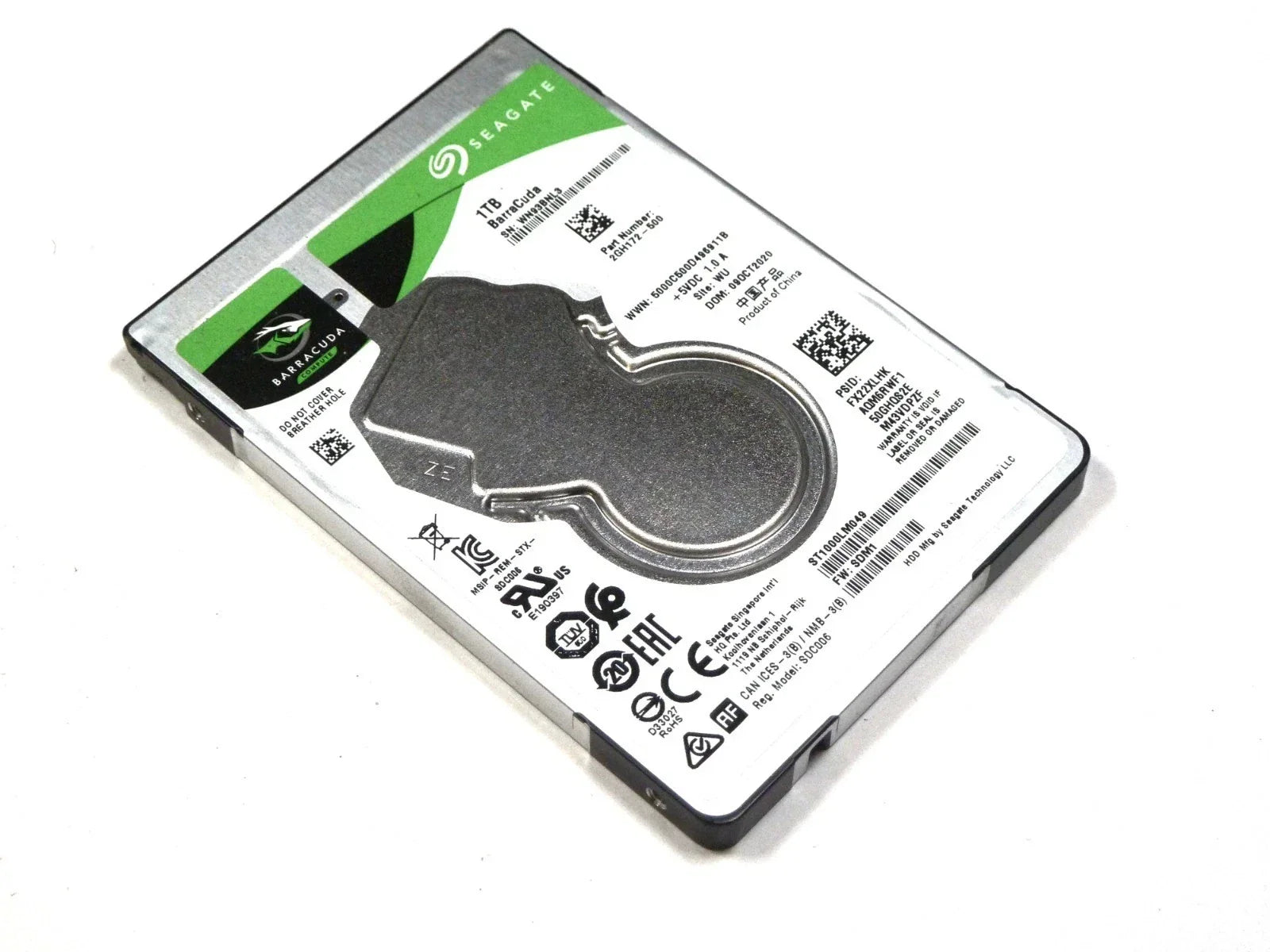 Seagate BarraCuda ST1000LMA48 1TB 2.5 Inch SATA6 Gb/s 5400 RPM 128MB New