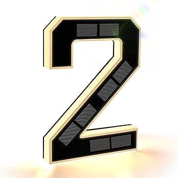 SmartYard 9 Inch Solar Lighted House Numbers for Outside, Light Up Waterproof LED Address Numbers Signs for Houses, Large Personalized Illuminated Exterior Modern House Numbers Light