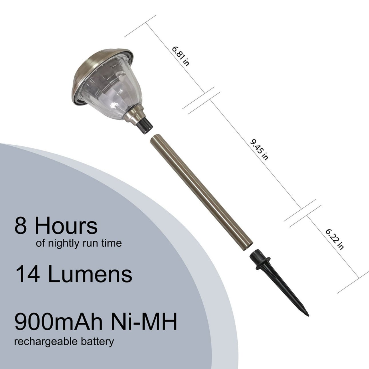 SmartYard (Member’s Mark) 5-Pack Oil-Rubbed Bronze LED Solar Path Lights