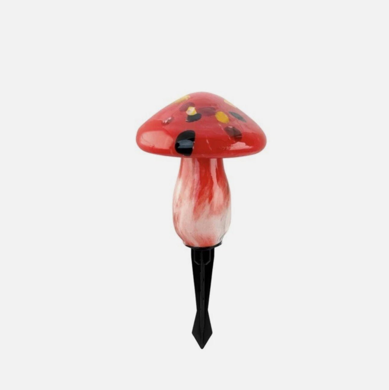 SmartYard Solar Mushroom Landscape Accent Light Glass Set of 3 Pack