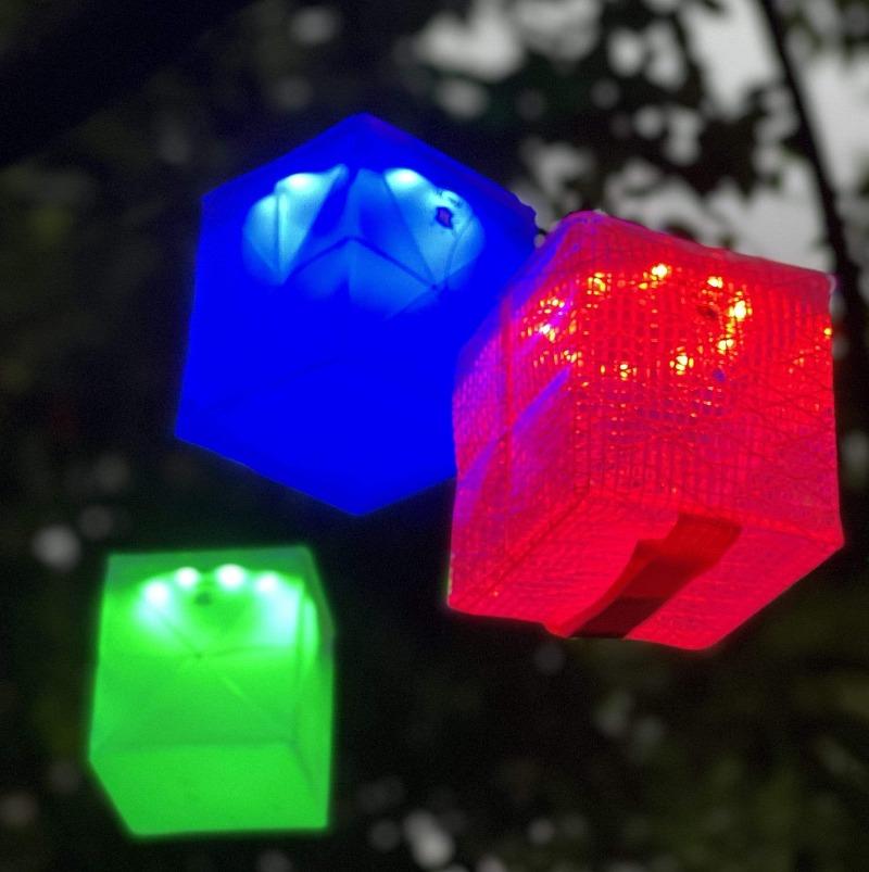 SolarPuff Merlin Multicolor Solar Lantern – Color Mood Light, Waterproof & Foldable