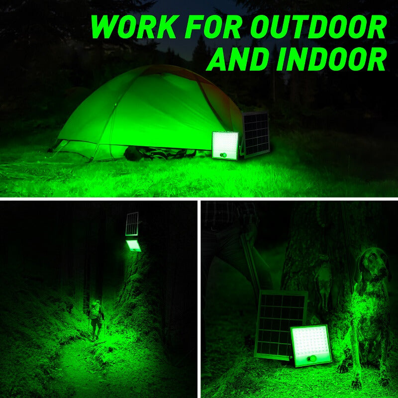Solar Green Floodlight for Night Hunting -14,000 lumens