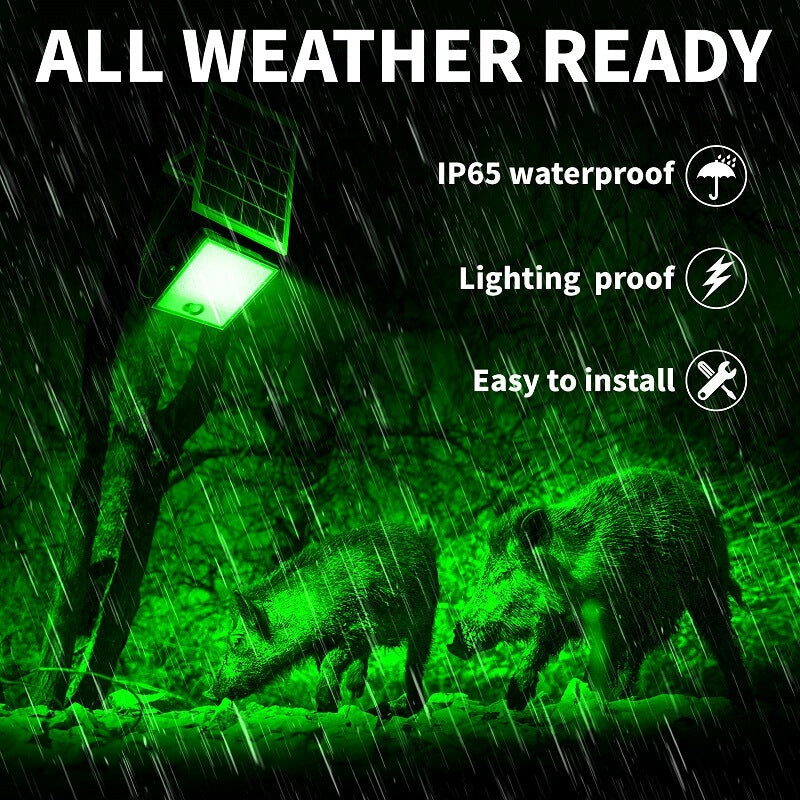 Solar Green Floodlight for Night Hunting -14,000 lumens