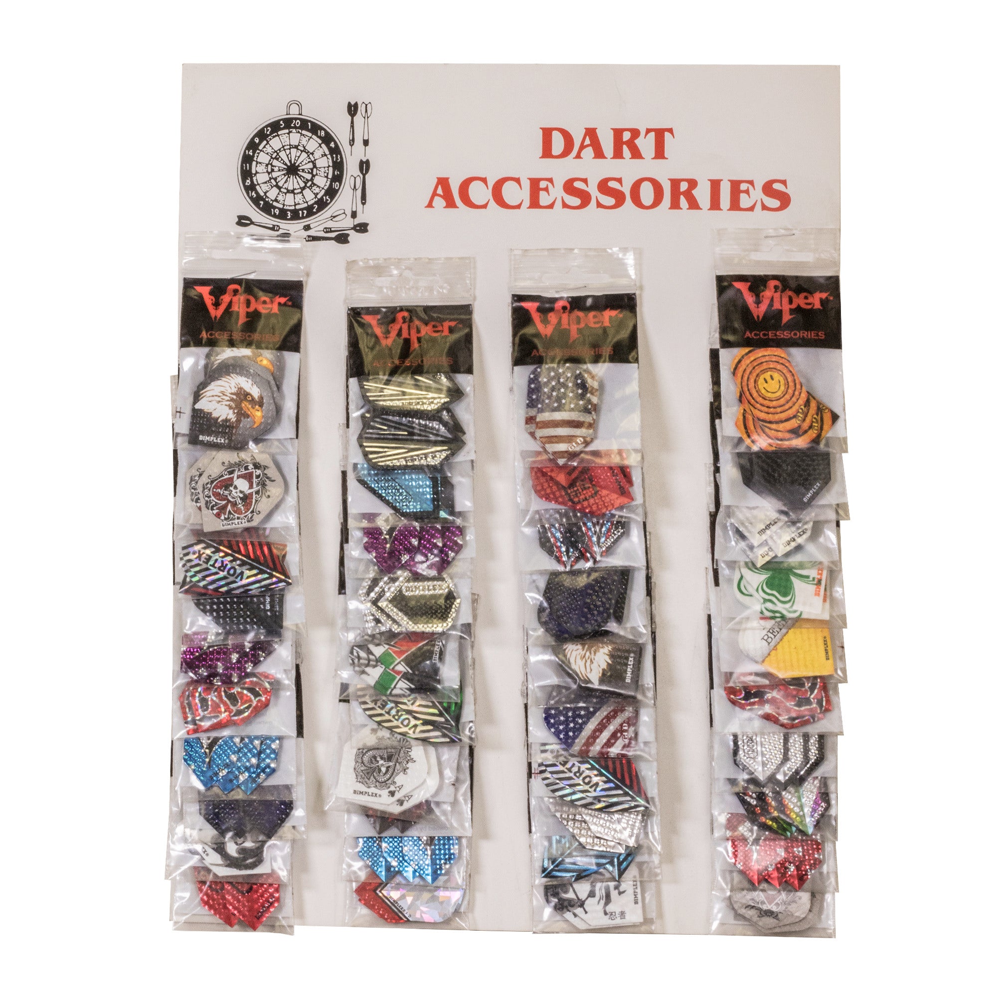 Viper Accessory Card with 40 Sets of Dimplex Flights