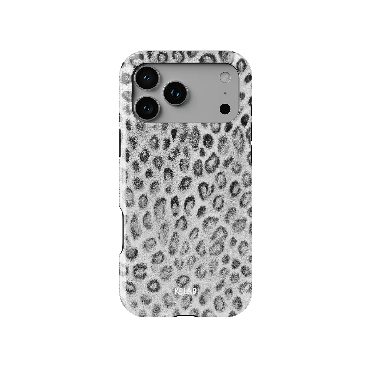 Platinum Predator | Black & White Cheetah Print iPhone Case