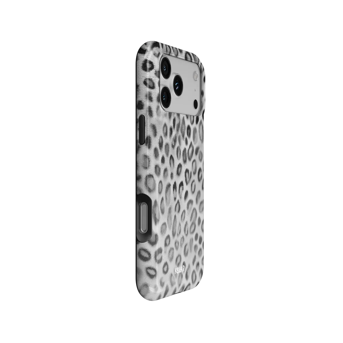 Platinum Predator | Black & White Cheetah Print iPhone Case