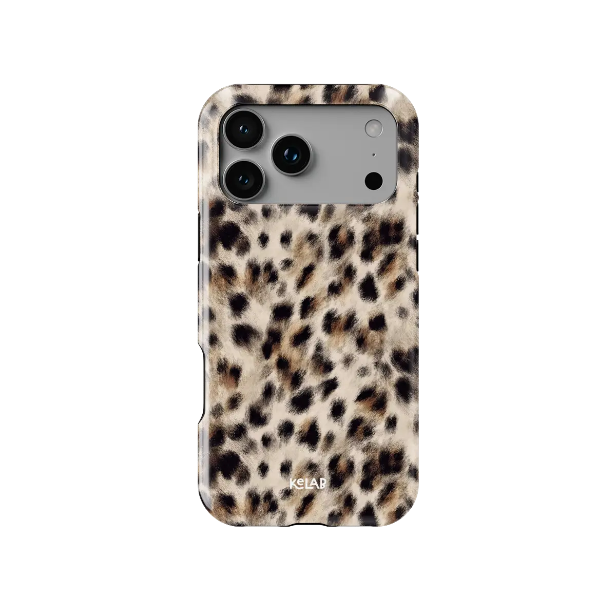 Arctic Aristocrat | Beige Cheetah Print iPhone Case